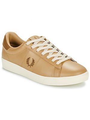 Sneakers di pelle Fred Perry marrone