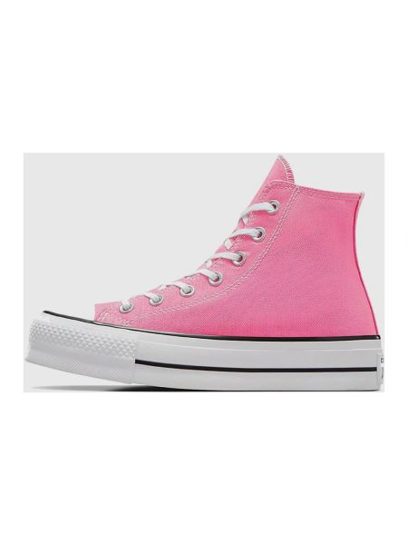 Sneakersy na platformie w gwiazdy Converse Chuck Taylor All Star różowe