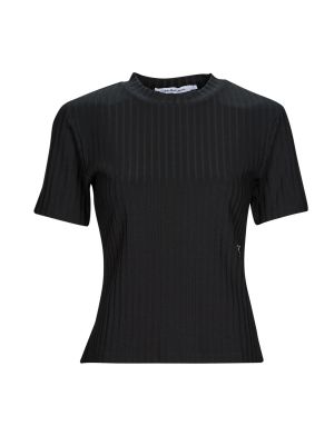 Tričko s krátkymi rukávmi Calvin Klein Jeans čierna