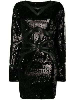 Mini vestido con lentejuelas Philipp Plein negro