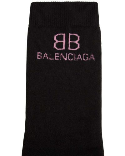 Памучни чорапи Balenciaga черно