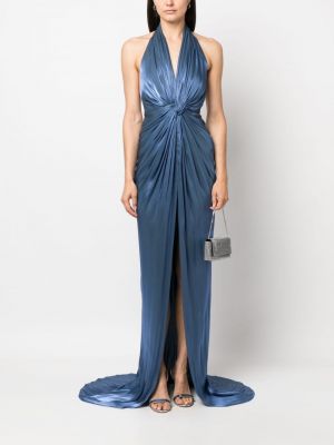 Vakarinė suknelė satininis Costarellos mėlyna