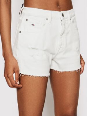 Shorts en jean Tommy Jeans blanc