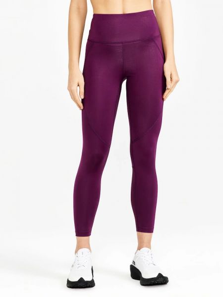 Фиолетовые спортивные штаны с высокой талией Craft