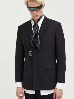 Черный шерстяной пиджак Hugo
