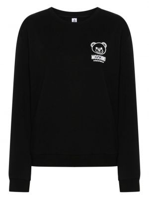 Medvilninis džemperis Moschino juoda