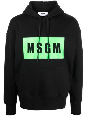 Trykt hettegenser Msgm svart