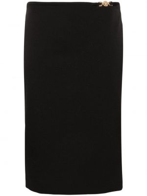 Vunena suknja Versace crna