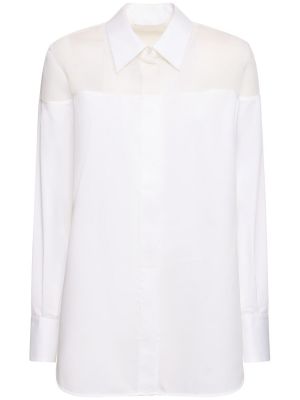 Βαμβακερό πουκάμισο Helmut Lang λευκό