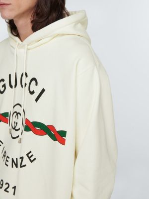 Sudadera con capucha de algodón oversized Gucci