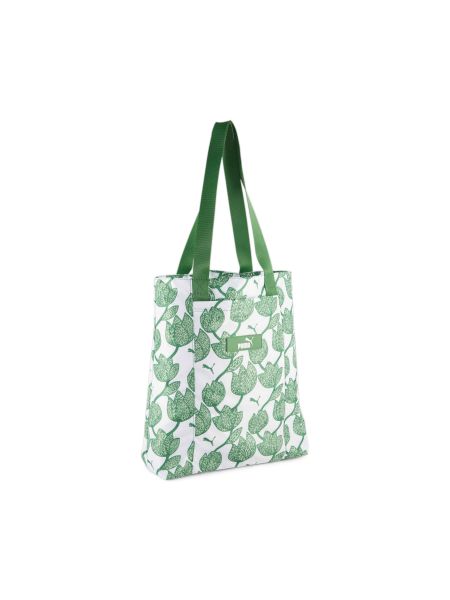 Зеленая сумка шоппер Puma