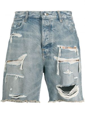 Nødlidende jeans-shorts Amiri blå