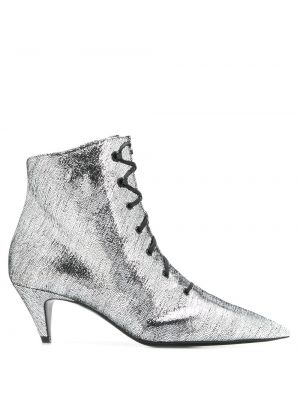 Auliniai batai Saint Laurent sidabrinė