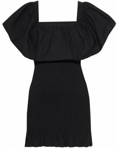 Černé mini šaty bavlněné pruhované Solid & Striped