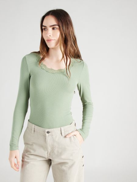 Tričko s dlhými rukávmi Vero Moda zelená