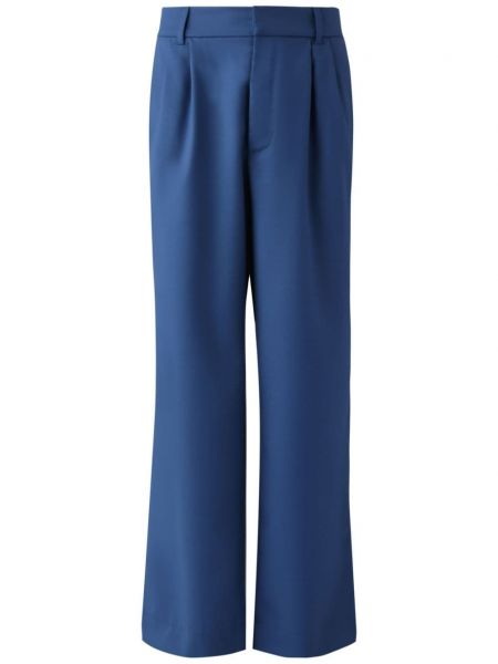 Spodnie plisowane Misci niebieskie
