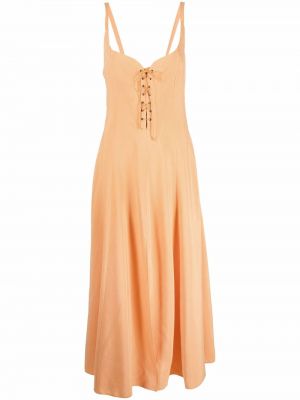 Blonder snøring dress Forte_forte oransje