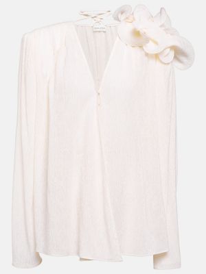 Прозрачна блуза Magda Butrym бяло