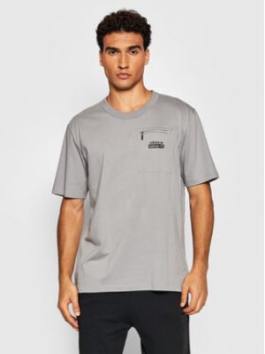 T-shirt large Adidas gris