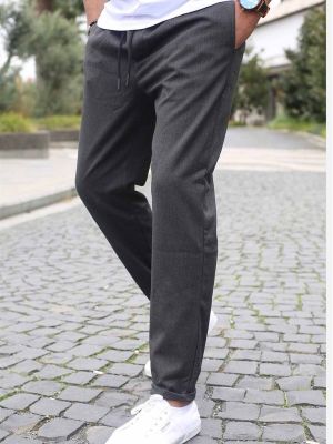 Běžecké kalhoty Madmext šedé