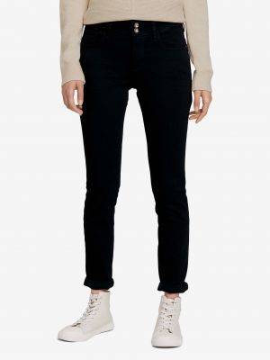 Priliehavé skinny fit džínsy Tom Tailor čierna