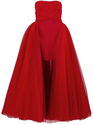 Sukienka wieczorowa tiulowa z krepy Giambattista Valli