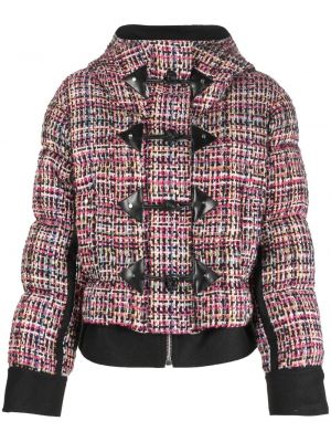 Tweed hette lang pels Ports 1961 rosa