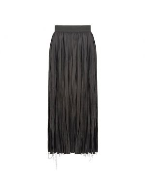 Плиссированная юбка миди Nuovo Borgo черная
