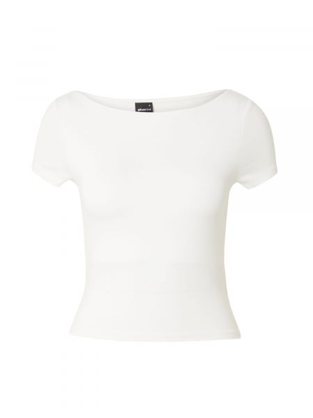 Marškinėliai slim fit Gina Tricot balta