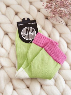 Bavlnené ponožky Kesi zelená