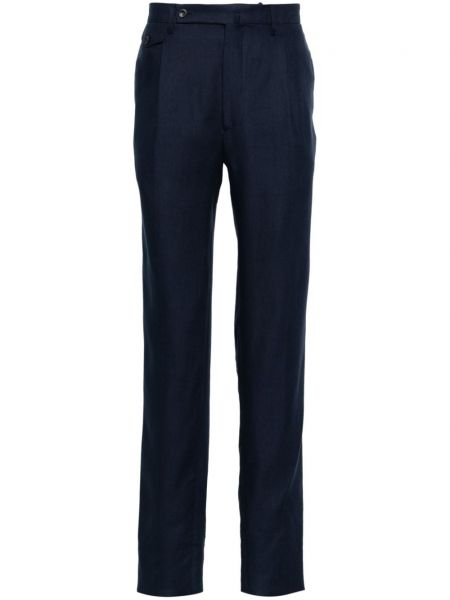 Панталон с пресована гънка Tagliatore синьо