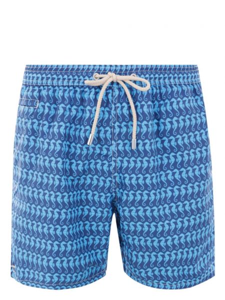 Shorts à imprimé Mc2 Saint Barth bleu