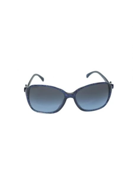 Okulary przeciwsłoneczne Chanel Vintage niebieskie