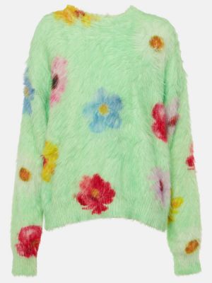 Džemper s cvjetnim printom Acne Studios zelena