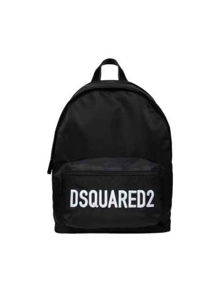 Czarny nylonowy plecak Dsquared2