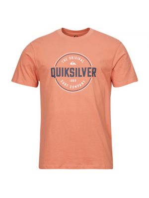 Pomarańczowa koszulka z krótkim rękawem Quiksilver
