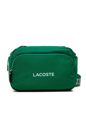 Чанта през рамо с джобове Lacoste зелено