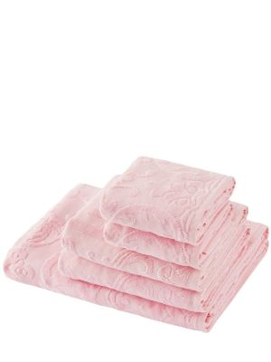 Albornoz de algodón Dolce & Gabbana rosa