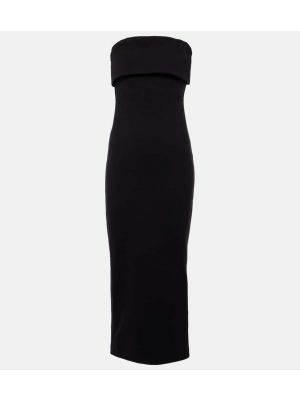 Βαμβακερή μίντι φόρεμα Entire Studios μαύρο