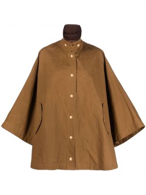 Manteau à boutons en coton Mackintosh marron