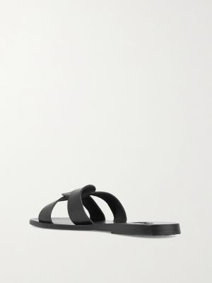 Кожаные шлепанцы Ancient Greek Sandals черные