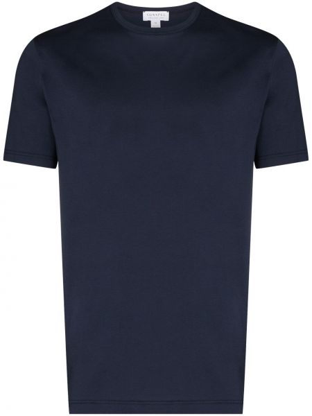 T-shirt Sunspel blau
