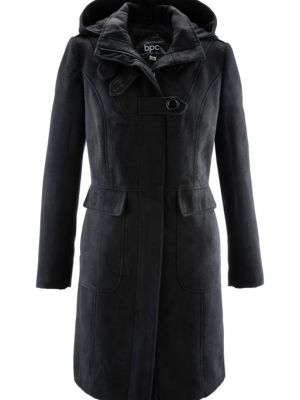 Длинное пальто Bpc Bonprix Collection черное