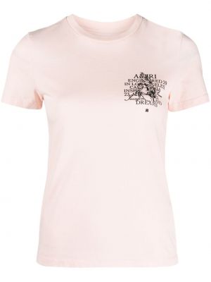 Pamut póló nyomtatás Amiri rózsaszín