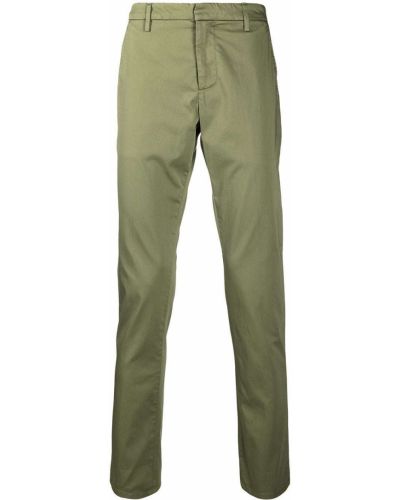 Pantalones rectos slim fit con bolsillos Dondup verde