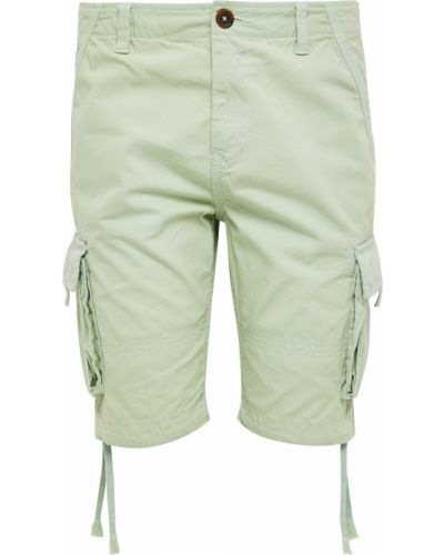 Pantaloni cargo cu buzunare Threadbare verde