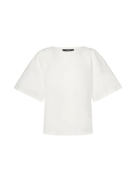 Koszulka elegancka Max Mara biała