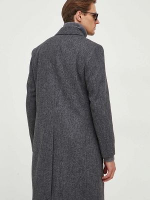 Gyapjú kabát Sisley szürke