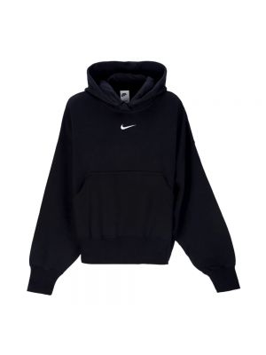 Bluza z kapturem polarowa oversize Nike czarna