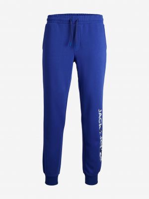 Спортни панталони Jack & Jones синьо